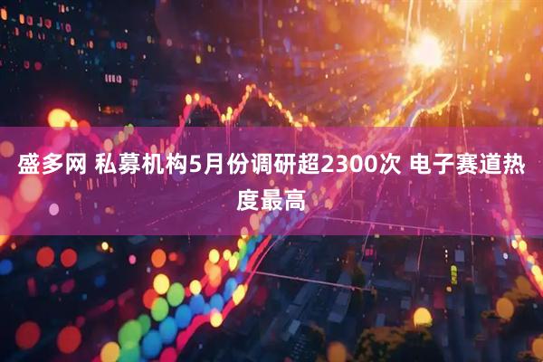 盛多网 私募机构5月份调研超2300次 电子赛道热度最高